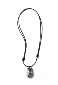 Ceramic Oval Rays Pendant
